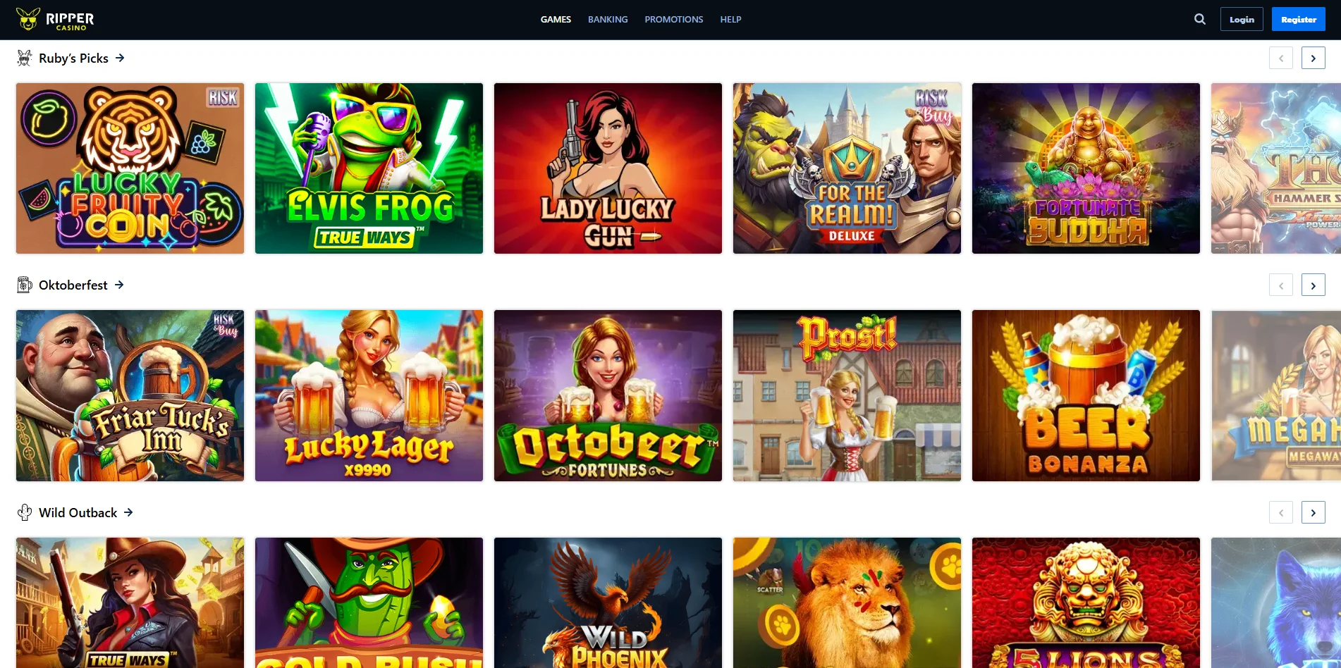 Ripper Casino Games
